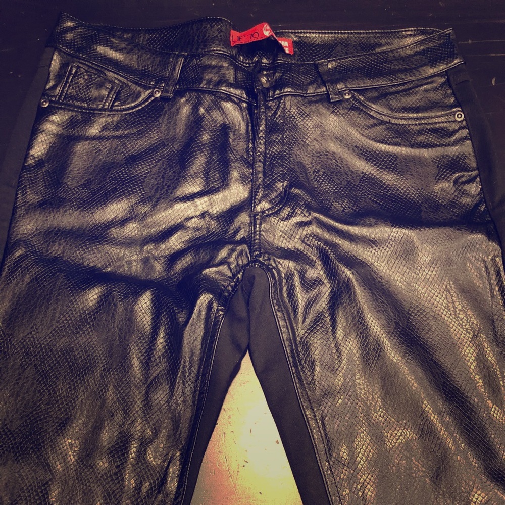 Awesome black leather like pants